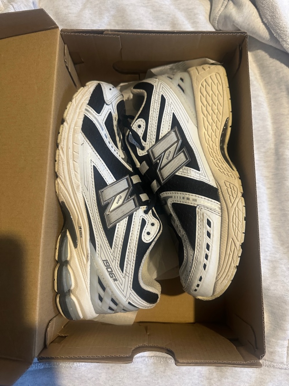 New Balance Black & White Athletic Sneakers